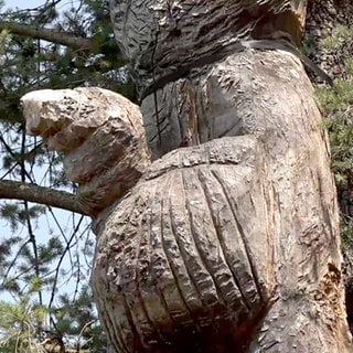 Skulptur im Wald