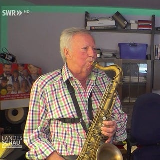 Pete Tex mit seinem Saxofon