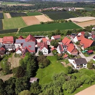 Kirschenhardthof aus der Vogelperspektive