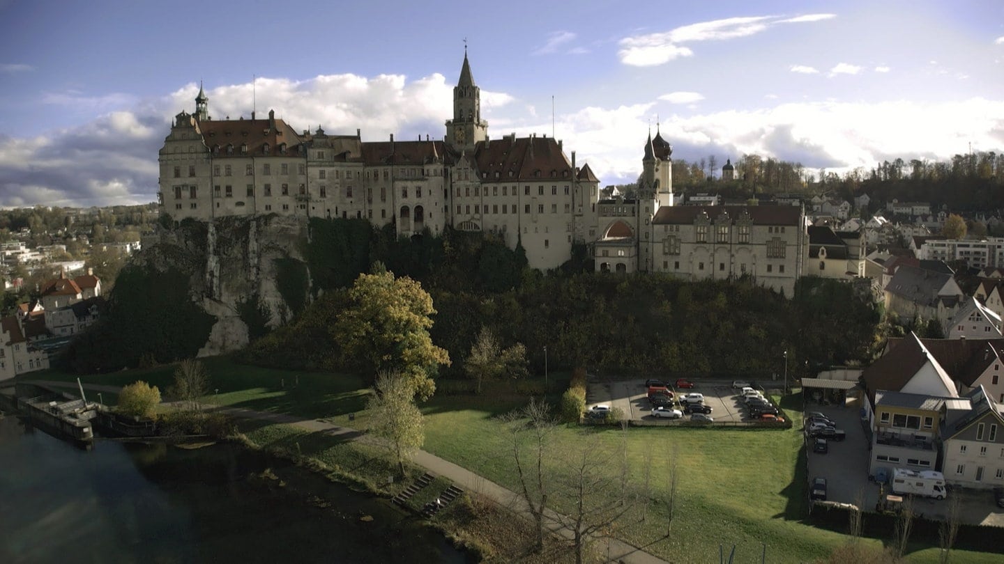 Eine Großaufnahme vom Schloss Sigmaringen.