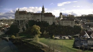 Eine Großaufnahme vom Schloss Sigmaringen. 