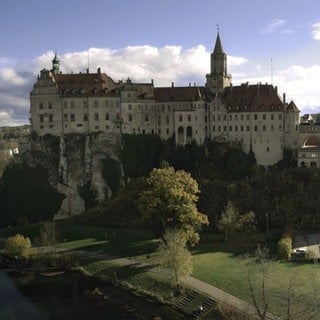 Eine Großaufnahme vom Schloss Sigmaringen. 