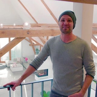 Dachdecker Sven aus Laupheim in seinem Loft