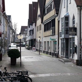 Metzgerstraße in der Innenstadt von Kirchheim unter Teck