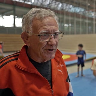 Rolf Friebe ist Jugendtrainer bei der Ringern Red Devils in Heilbronn