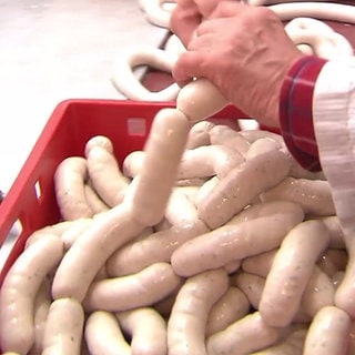 Vorbereitung der Weißwurst