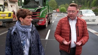 Sonja Faber-Schrecklein und Bürgermeister Michael Ruf in Baiersbronn