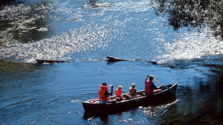 Kanufahrt auf der Donau