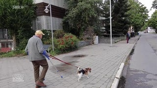 Hermann Metzger mit Hund Dana