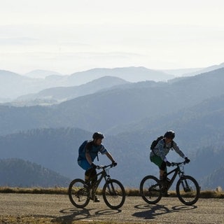 Zwei Fahrradfahrer