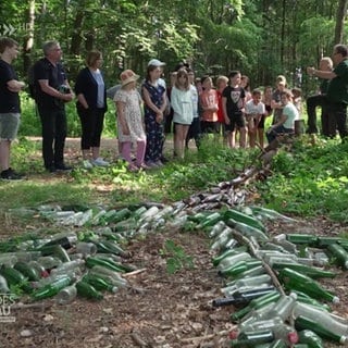 Kinder im Waldausflug