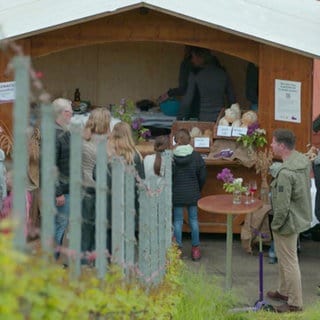 Verkaufsstand in den Weinbergen