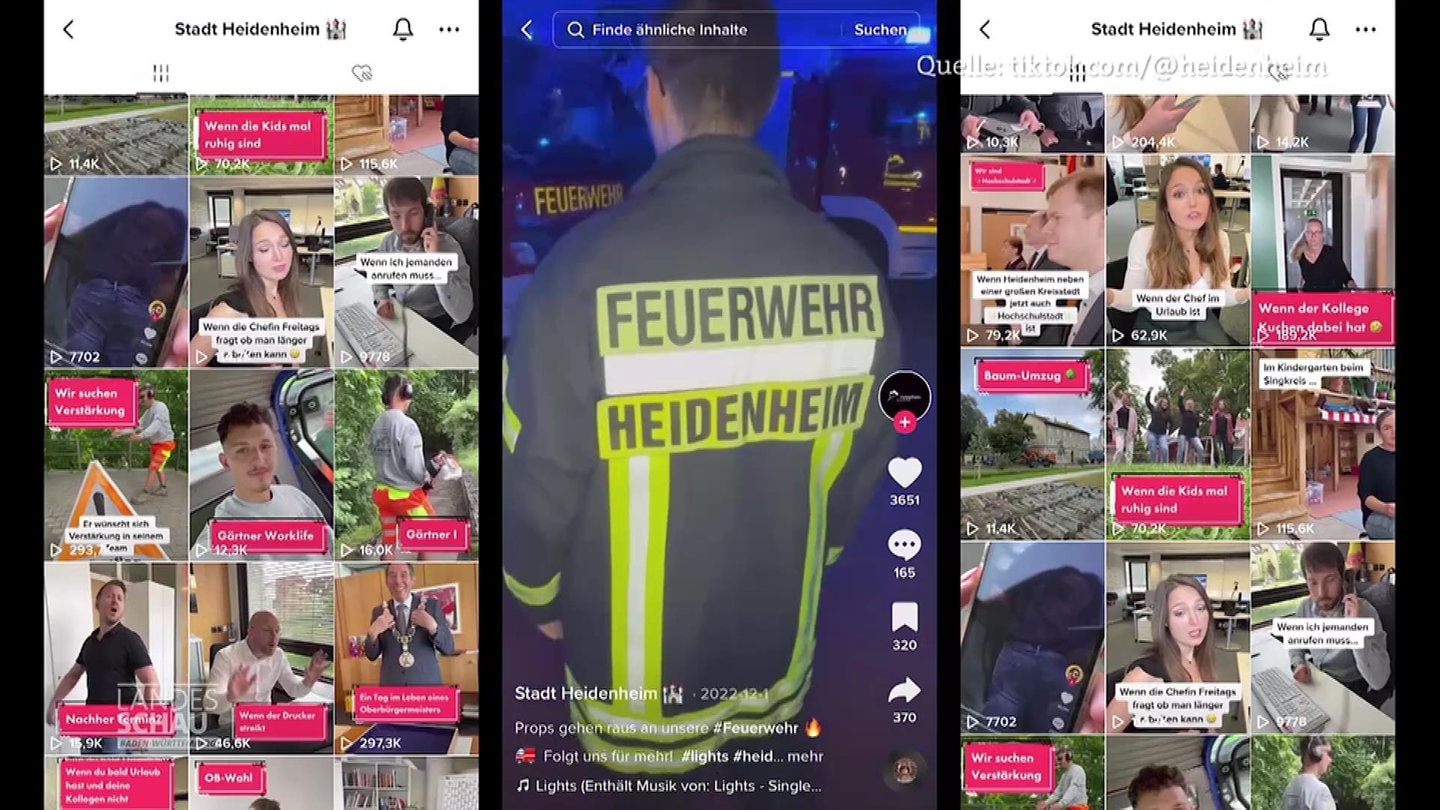 Die Stadt Heidenheim auf TikTok