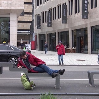 neue Sitzbank in Stuttgart