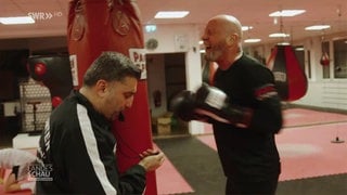 Uwe Hück beim Boxtraining