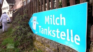 Schild "Milchtankstelle"