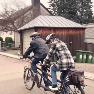 Rita und Rainer Ströbel sind leidenschaftliche Tandemfahrer