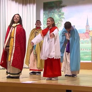 Sternsinger rappen sich zum Papst