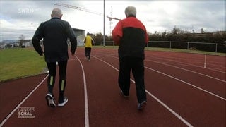 Drei Senioren beim Sport