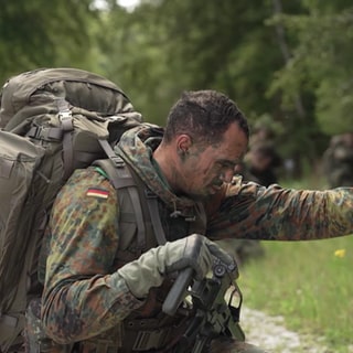 Jerome Joseph in der Ausbilung zum Heimatschützer