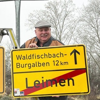 Schildbürgerstreich in Leimen.