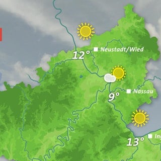 Wetterkarte für Freitag, den 08.03.2024