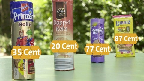 Doppelkekse mit Schokofüllung von Griesson - de Beukelaer, Aldi, Milka und Leibniz