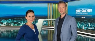  Alexandra Gondorf und Florian Weber moderieren die Sendung 'Zur Sache Baden-Württemberg'