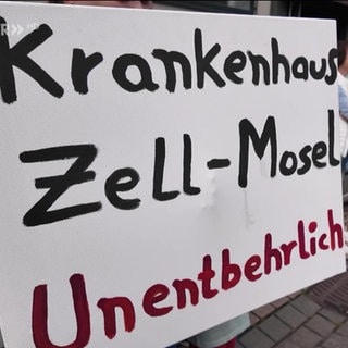 Demoplakat Zell-Mosel