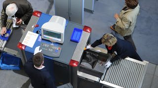Gepäckscanner am Münchener Flughafen