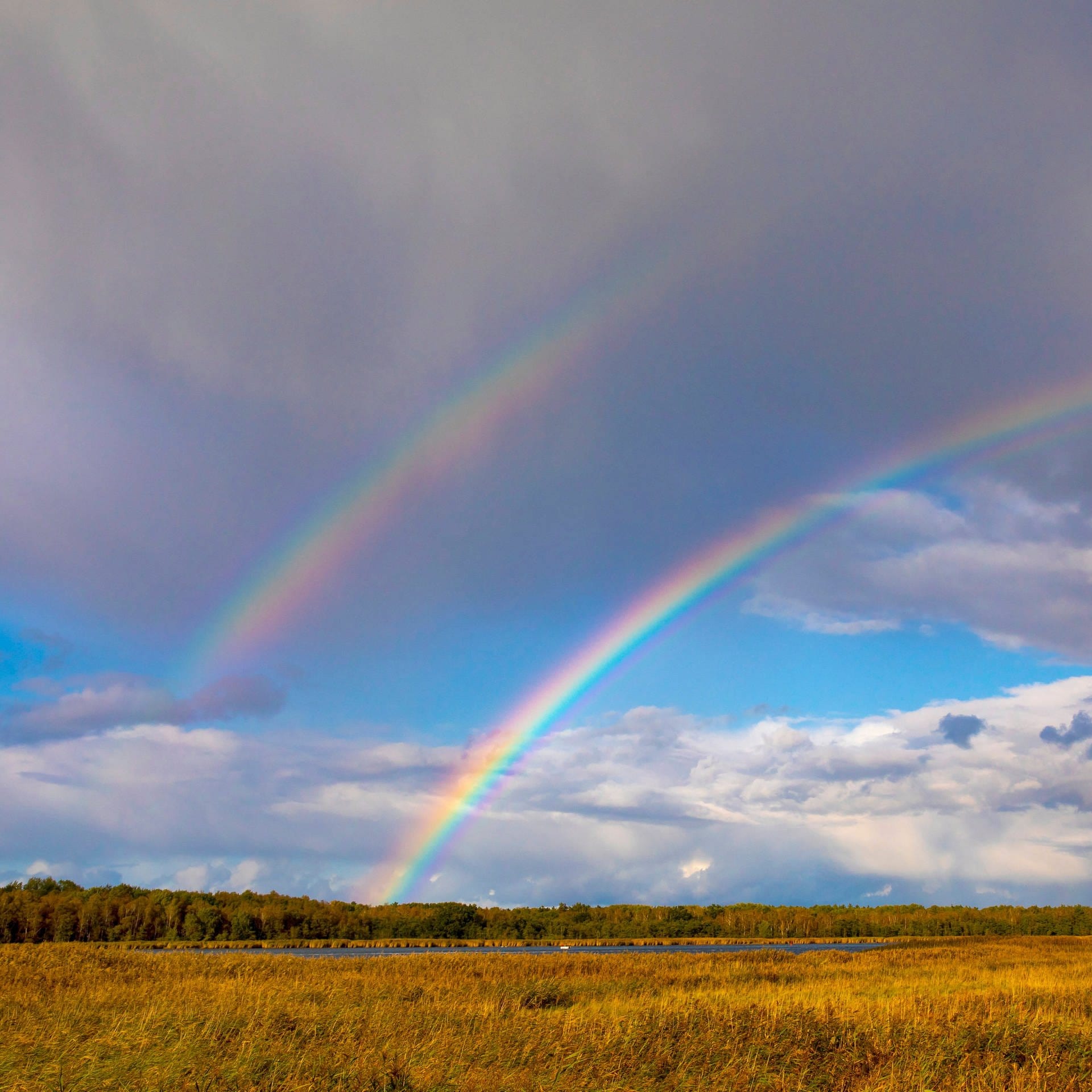 Wie entsteht ein doppelter Regenbogen?