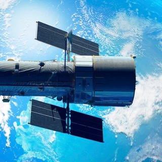 Hubble-Teleskop umkreist die Erde
