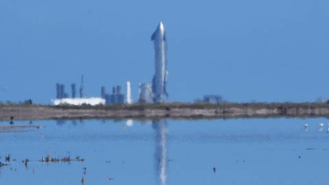 Testgelände für den Start der Starship Rakete