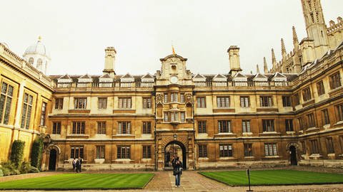 Campus der Cambridge Universität in England