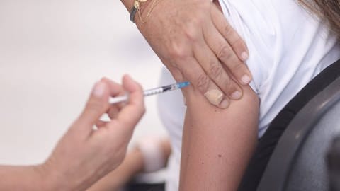 Nahaufnahme einer Impfung