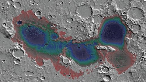 Unter der Oberfläche des Mars-Südpols gibt es wohl einen größeren See von der Größe des Bodensees