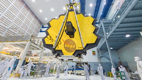 Das James Webb Weltraumteleskop im Goddard Space Flight Center der NASA