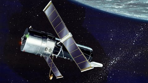Illustration des Hubble-Weltraumteleskops