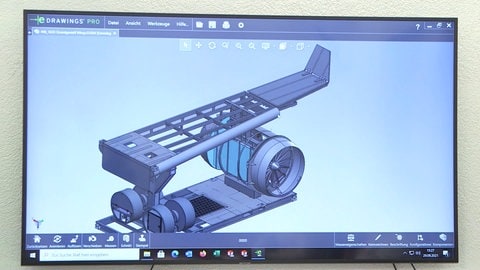 CAD Entwurf der neuen Brandsimulationsanlage Flughafen Stuttgart