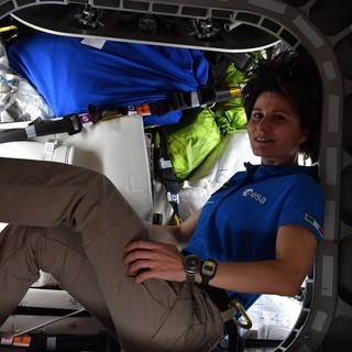ESA-Astronautin Samantha Cristoforetti auf der ISS