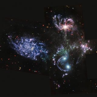 Aufnahme des NASA Webb Teleskops, die ein Cluster von Millionen jungen und frisch geborenen Sternen zeigt 