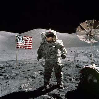 Apollo 17 - Mond-Mission - Astronaut auf dem Mond