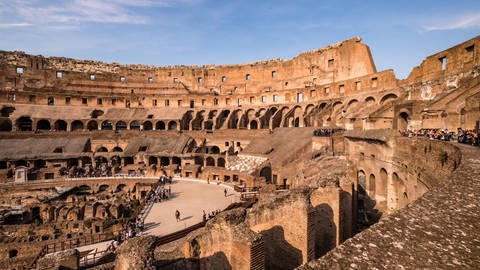 Das Kolosseum in Rom von innen