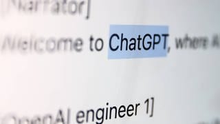 Das Bild zeigt die Startseite von Chat-GPT.