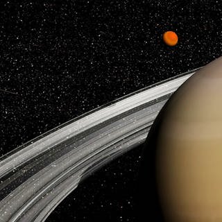 Cassini-Sonde im Orbit des Saturns