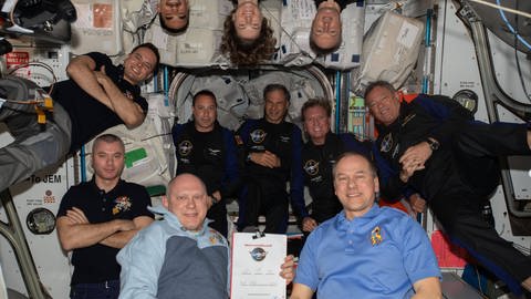 Schon beim Besuch der Axiom 1 Weltraumtouristen wurde es sehr eng auf der ISS.