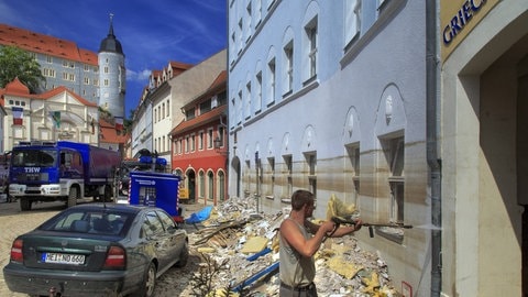 Elbhochwasser in Sachsen