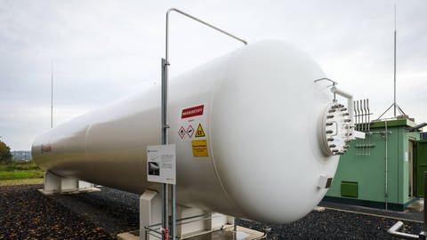 Wasserstofftank eines Energieanbieters