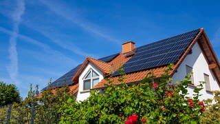 Solaranlage auf Einfamilienhausdach