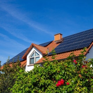 Solaranlage auf Einfamilienhausdach